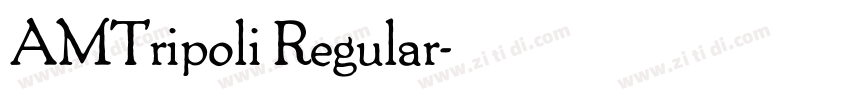 AMTripoli Regular字体转换